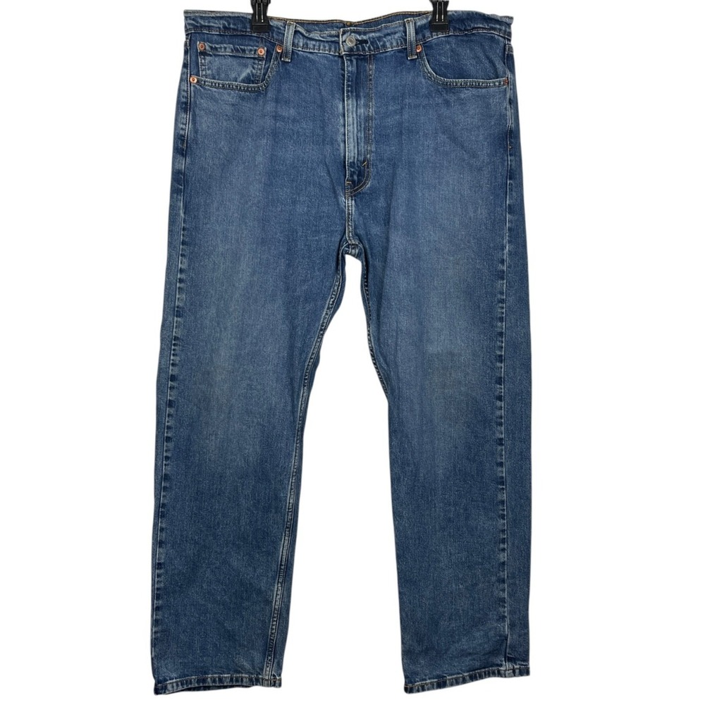 Levis 505 Regular Fit Straight Leg‎ Jeans Mens 40x30 Blue Medium Wash Denim